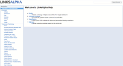 Desktop Screenshot of help.linksalpha.com
