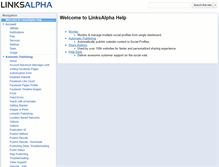 Tablet Screenshot of help.linksalpha.com