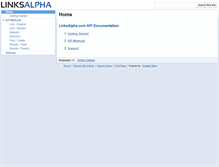 Tablet Screenshot of apidocs.linksalpha.com